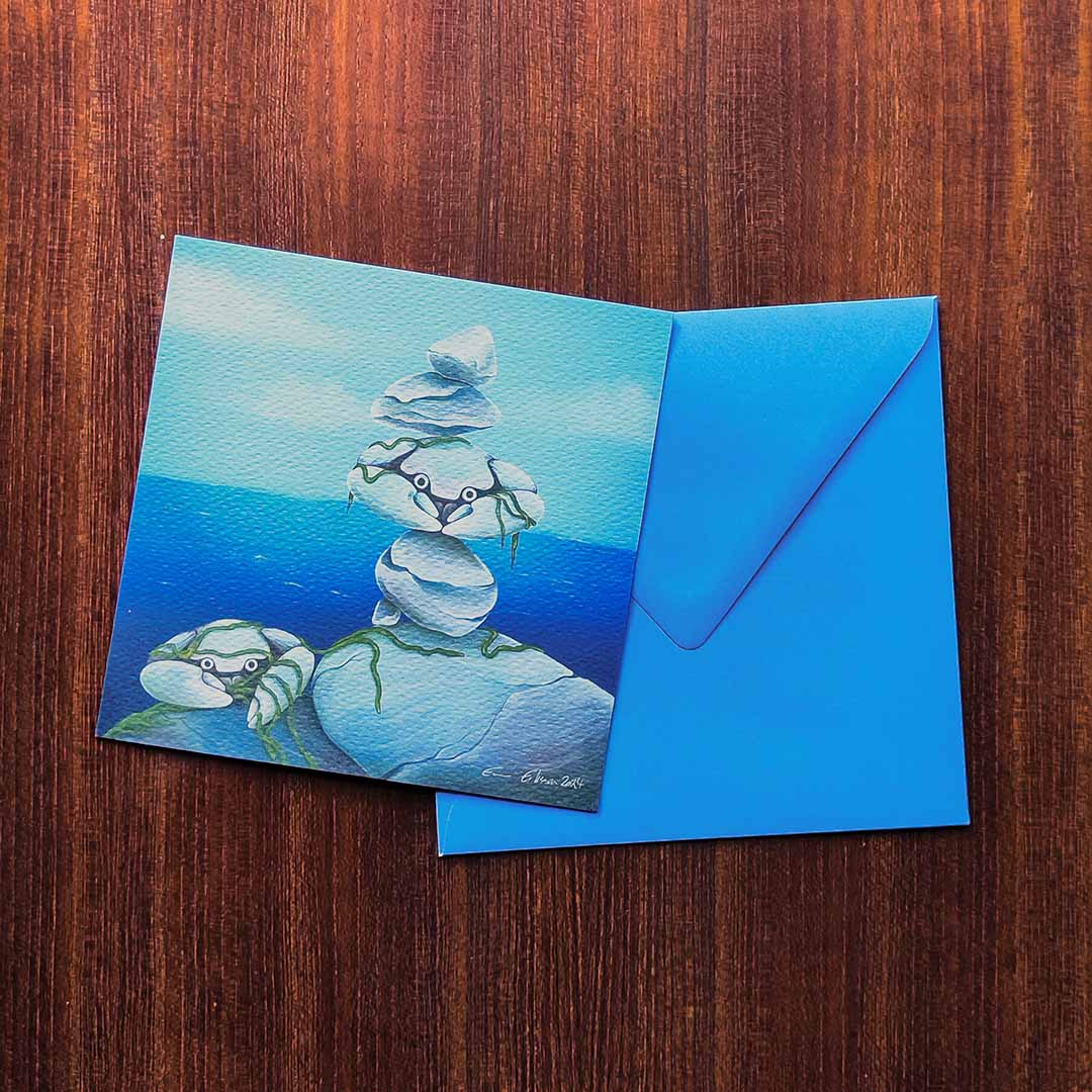 Stenkrabbor - Vykort